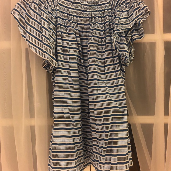 Faithfull The Brand Deia Blue Mini Dress 6 $128 - Picture 3 of 3